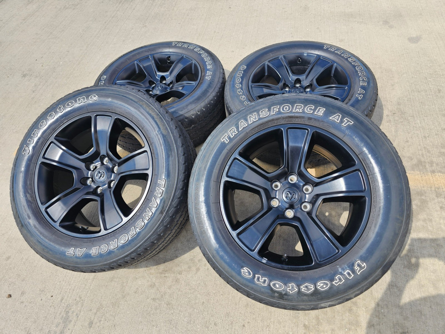 20" Dodge Ram 1500 OEM LIMITED Black 2676 2723 wheels rims FIRESTONE A/T