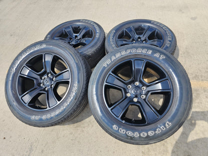 20" Dodge Ram 1500 OEM LIMITED Black 2676 2723 wheels rims FIRESTONE A/T