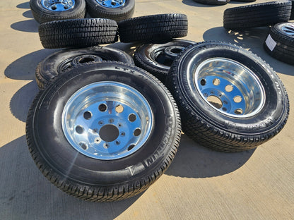 17" Dodge Ram 3500 DUALLY OEM wheel rim 2414 2415 ALCOA 8x165 SET MICHELIN