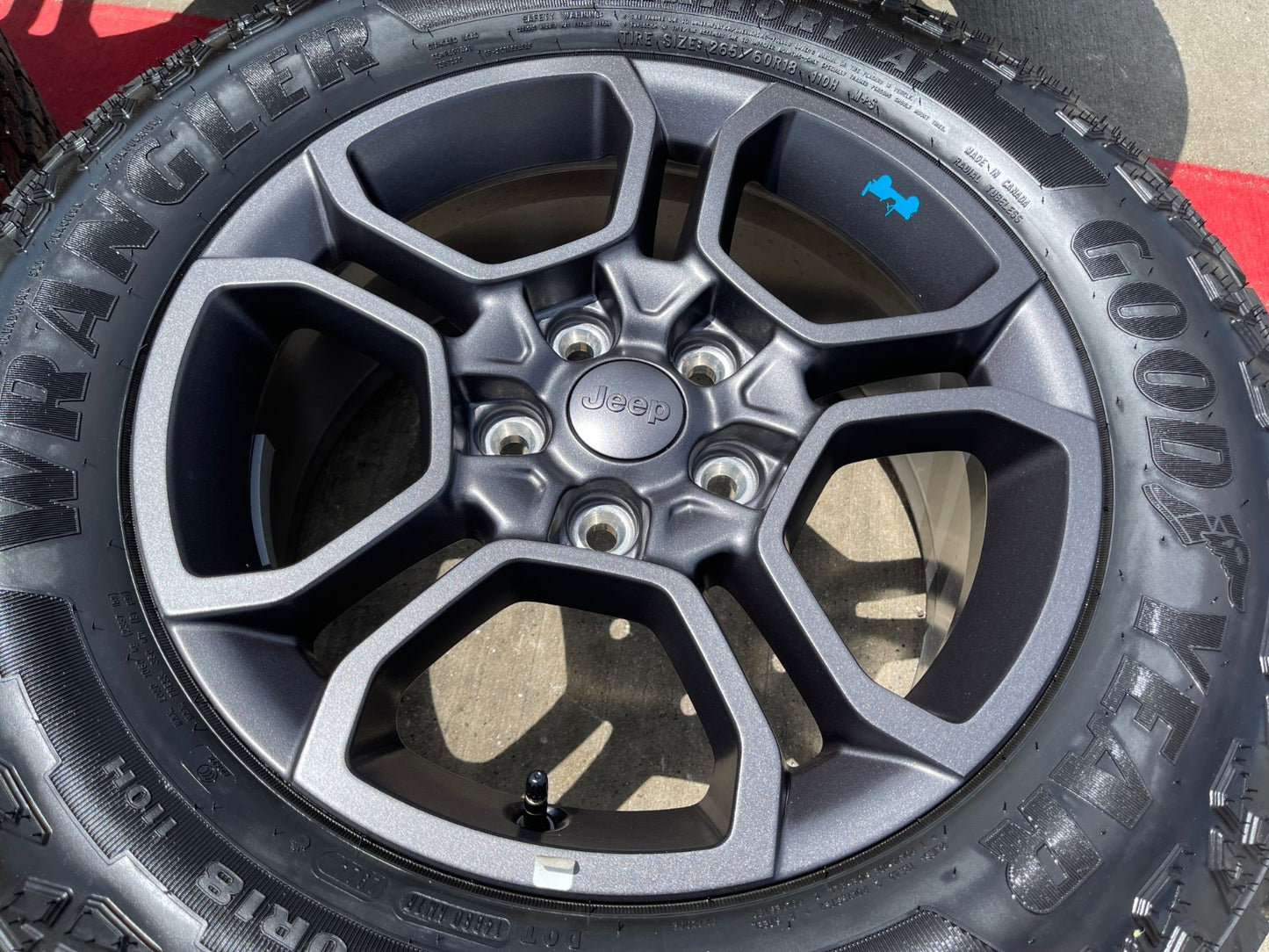 18" Jeep Grand Cherokee TRAILHAWK L OEM wheels rims 9309 BLUE Durango SET NEW
