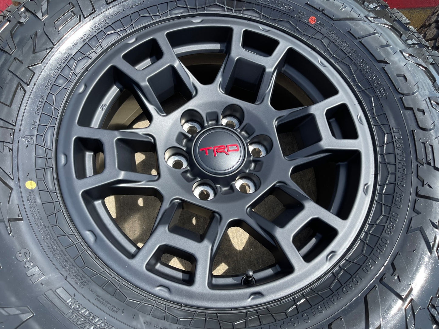 17" Toyota Tacoma TRD 4Runner OEM wheels rims SET black FJ FALKEN A/T4 33" NEW