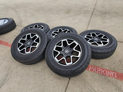 18" Ford Bronco wheels rims black 95213 Ranger tires 2022 2023 2024 2025 2026