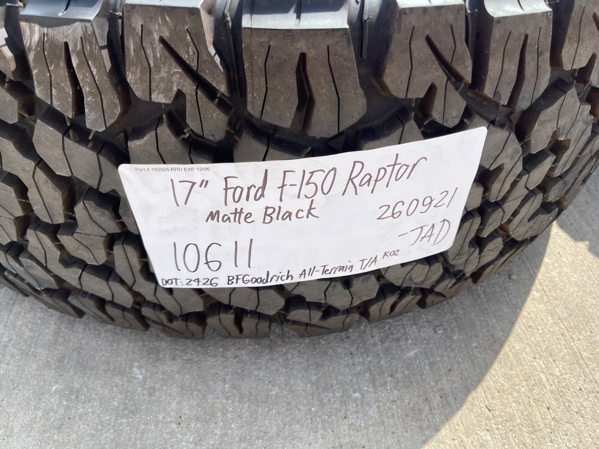 17" Ford F-150 Raptor OEM 10611 rims wheels Bronco SET 2026 2027 BFG 35" SET NEW
