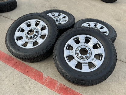 20" Ford F-250 F-350 OEM chrome Lariat wheels rims 10295 tires 2023 2024 NEW