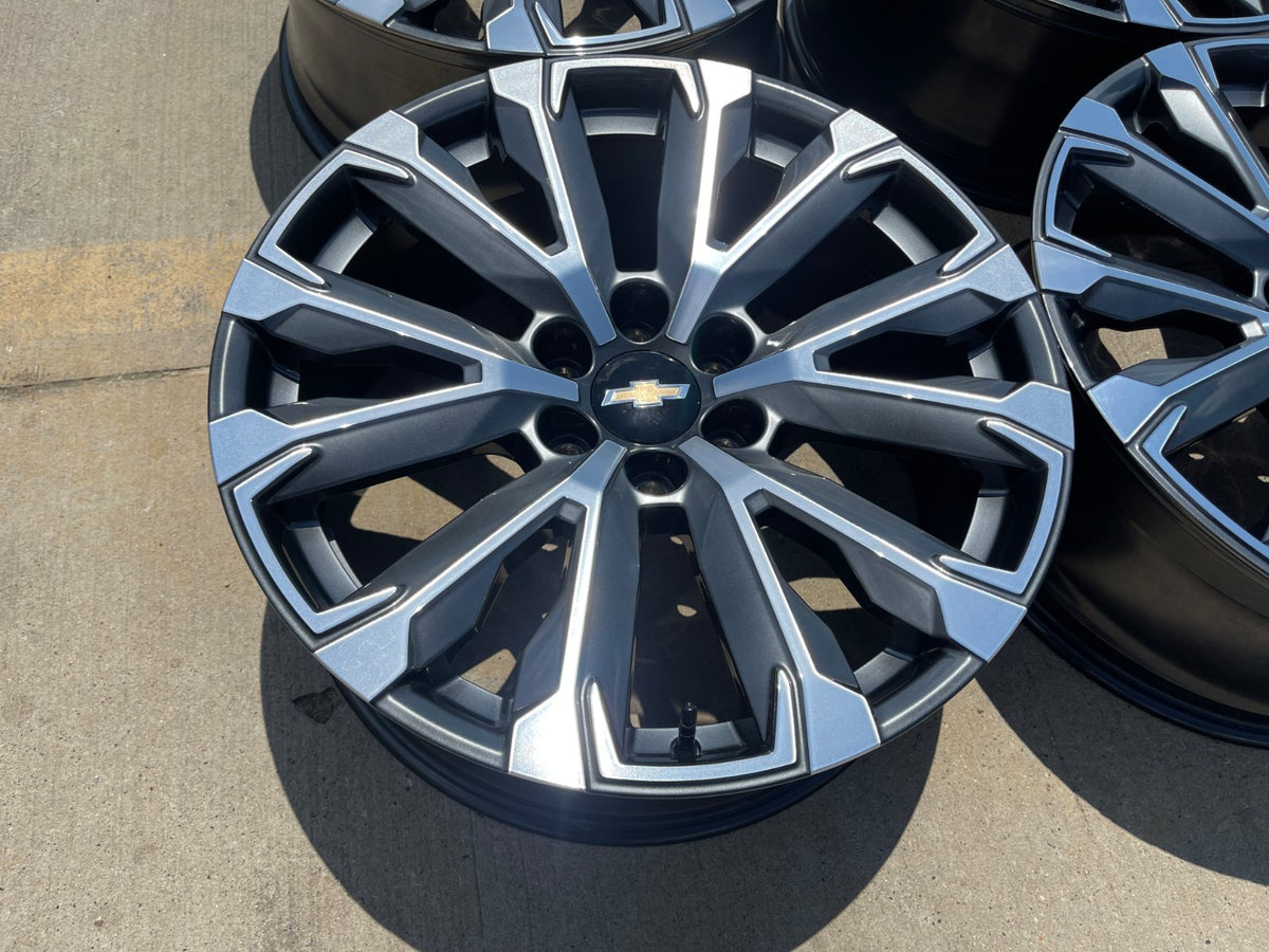 22" Chevy Tahoe Silverado Suburban OEM wheels rims 2023 2024 2025 2026 2027 NEW