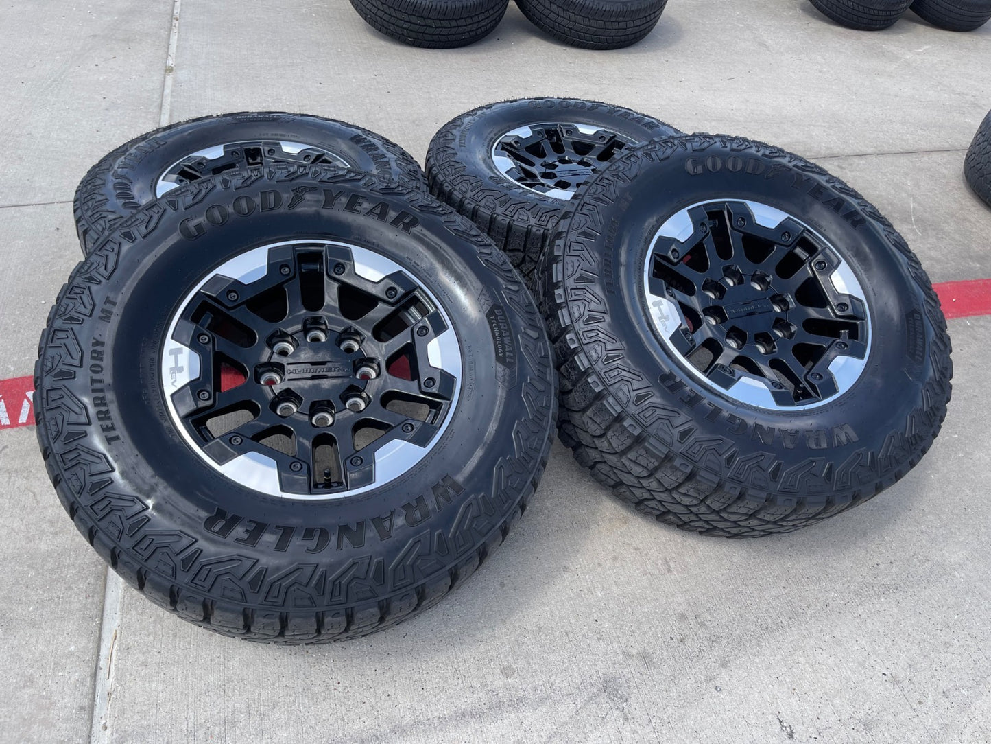 18" Hummer EV HEV 2500 OEM 14049 wheels rims SET 2024 2025 2026 2027 35"
