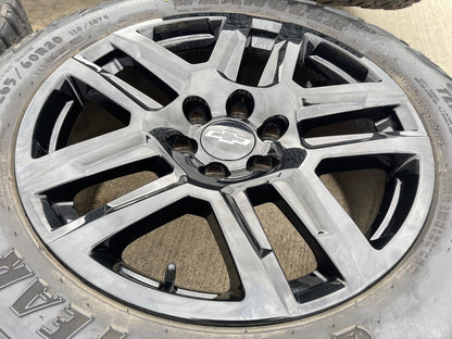 20" Chevy Silverado Tahoe Suburban ZR2 OEM wheels rims 5913 black tires