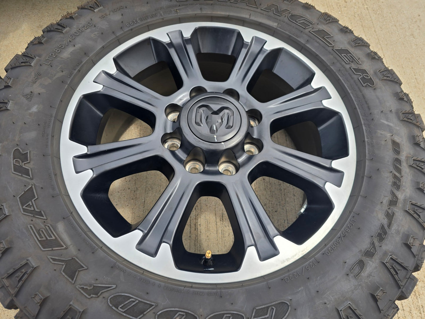 20" Dodge Ram 2500 3500 LARAMIE OEM wheels rims DURATRAC A/T SET 2025 2026 2027