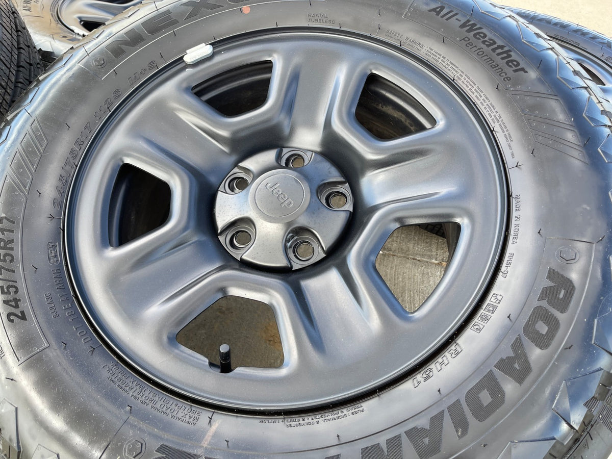 17" Jeep Wrangler Rubicon OEM wheels rims 9220 9240 Gladiator 2026 2027 SET NEW