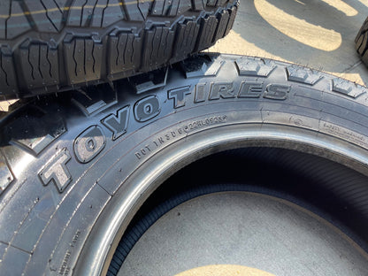 (4) 265/70/18 Toyo Open Country A/T3 tires SET 116H M+S 265/70R18 TAKE OFFS NEW