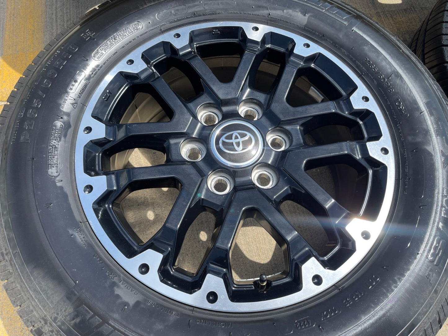 18" Toyota Tundra TRD OEM black wheels rims 75273 Sequoia SET MICHELIN