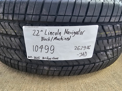 22" Lincoln Navigator OEM rims wheels 10499 95383 SET Black Label BRIDGESTONE