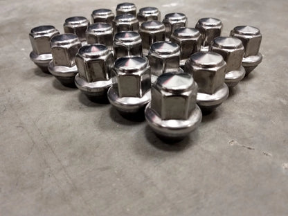 (20) 14x1.5 OEM Ford lug nuts polished Mustang OE 2015-2026