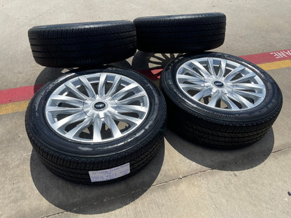 22" Cadillac Escalade Platinum OEM wheels rims 95026 4873 tires SET BRIDGESTONE