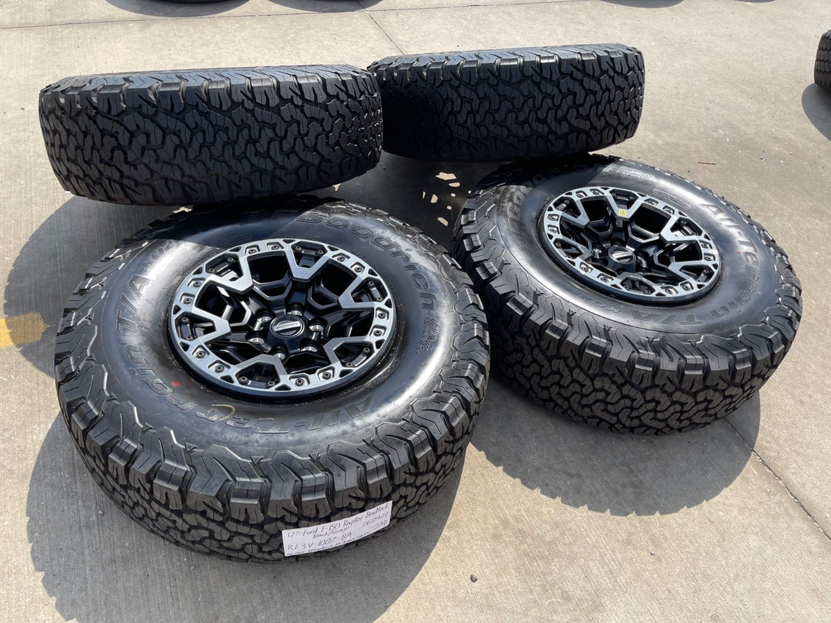17" Ford F-150 Raptor R OEM BEADLOCK rims wheels BFG 37" tires 2026 2027 NEW