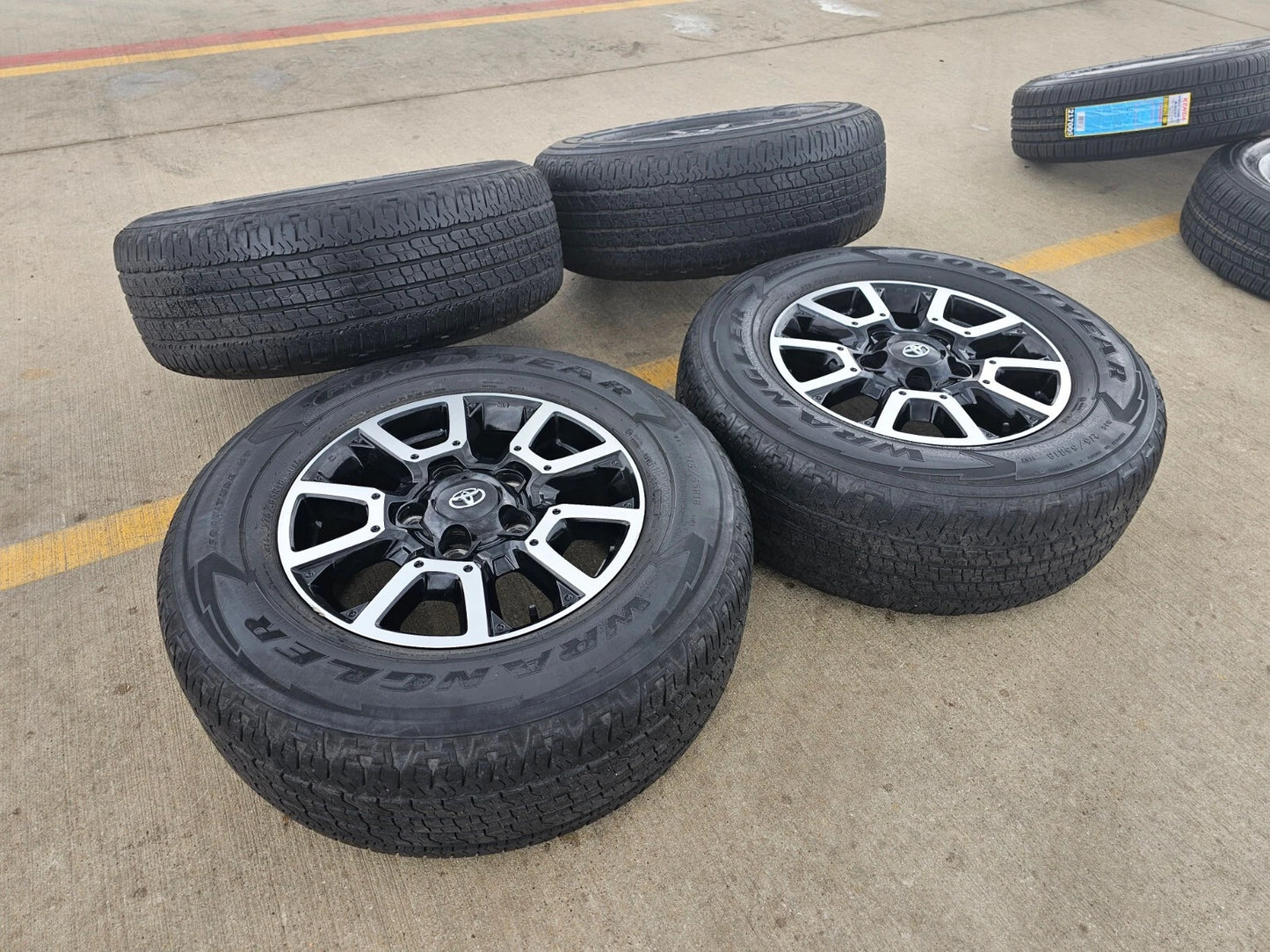18" Toyota Tundra Sequoia TRD PRO black OEM wheels rims 5x150 tires 75157