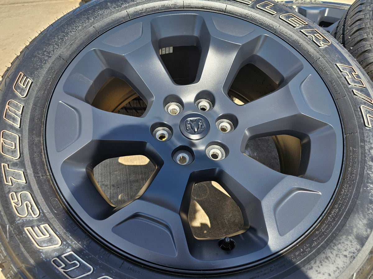 20" Dodge Ram 1500 OEM Laramie Black 2462 2680 wheels rims 2026 2027 SET NEW