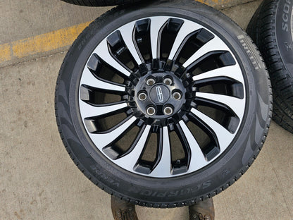 22" Lincoln Navigator OEM rims wheels 10499 95383 Black Label 2023 2024 2025