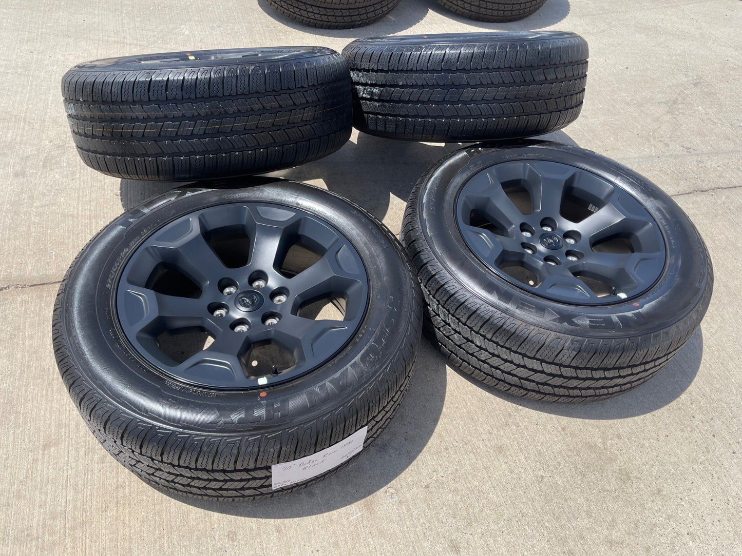 20" Dodge Ram 1500 OEM Laramie Black 2462 2680 wheels rims 2024 2025 2026 NEW