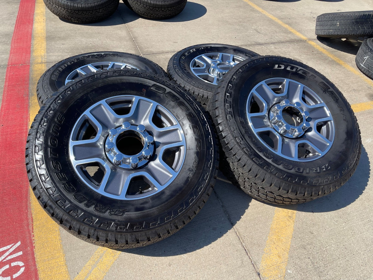 18" Ford F-250 F-350 Lariat FX-4 OEM wheels 10480 10298 BRIDGESTONE A/T SET NICE