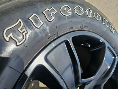 20" Dodge Ram 1500 OEM LIMITED Black 2676 2723 wheels rims FIRESTONE A/T