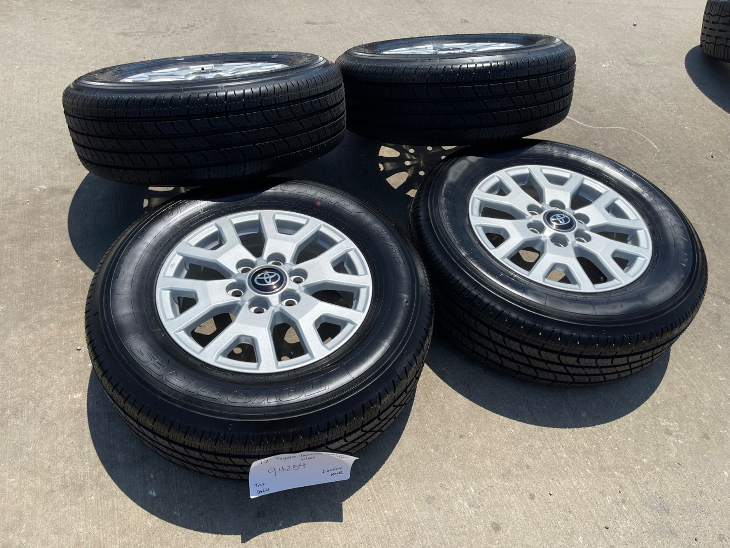 17" Toyota Tacoma 4Runner TRD OEM 10637 94254 wheels rims SET TOYO NEW