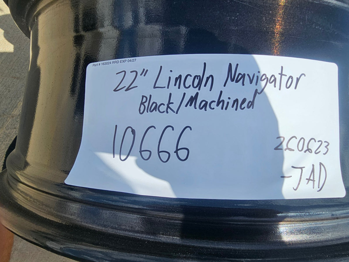 22" Lincoln Navigator OEM 10666 rims wheels BLACK LABEL SET 2025 2026 2027 NEW