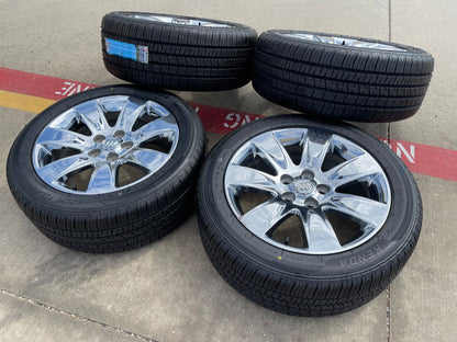 18" Buick Regal Lacrosse Allure OEM 4095 wheels rims CHROME NEW tires