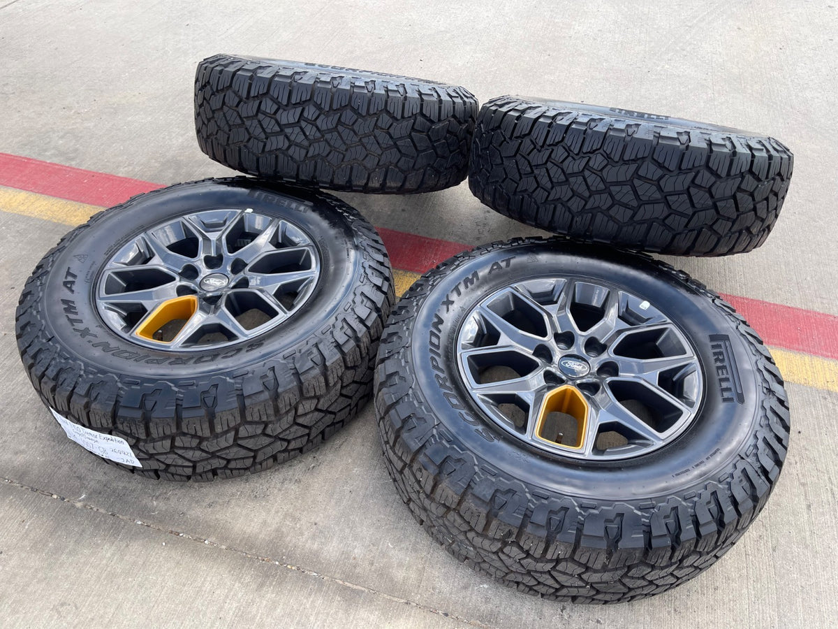 18" Ford Expedition F-150 TREMOR OEM rims wheels TIMBERLINE PIRELLI XTM NEW 2027