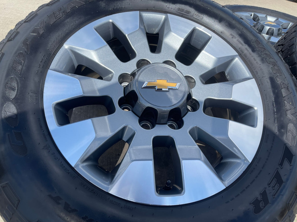 20" Chevy Silverado GMC Sierra 2500 3500 OEM 5960 5947 wheels rims SET GOODYEAR