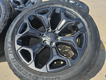 22" Dodge Ram 1500 OEM Laramie wheels LIMITED Gray 2685 2727 tires