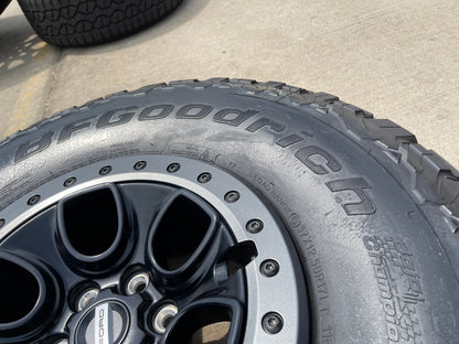 17" Ford F-150 Raptor OEM BEADLOCK rims wheels 10459 95210 BFG KO2 37" tires NEW