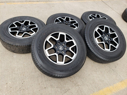 18" Ford Bronco wheels rims tires black 95213 Ranger tires 2022 2023 2024 NEW
