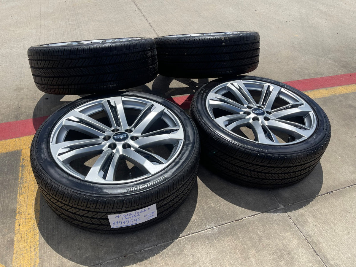 24" Cadillac Escalade V OEM PLATINUM wheels rims SET 2024 2025 2026 2027 NEW