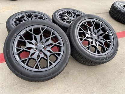 21" Jeep Grand Cherokee L OEM wheels rims 9291 Durango tires SET CONTINENTAL