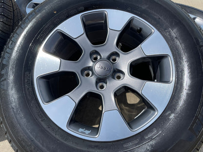 18" Jeep Wrangler Gladiator Sahara OEM wheels rims 9222 SET MICHELIN