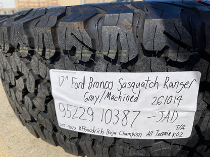 (1) 17" Ford Bronco OEM wheel rim SASQUATCH 95229 10387 Ranger NEW