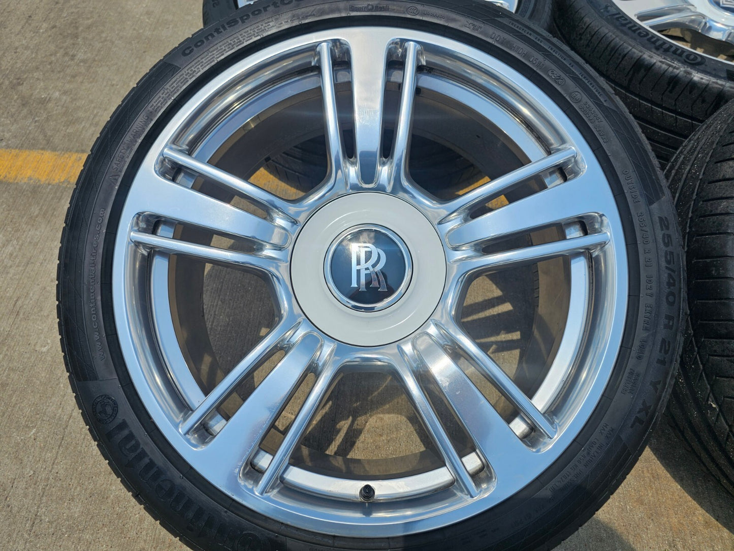 21" Rolls Royce Wraith Ghost Dawn OEM wheels rims tires 5x120 CONTINENTAL