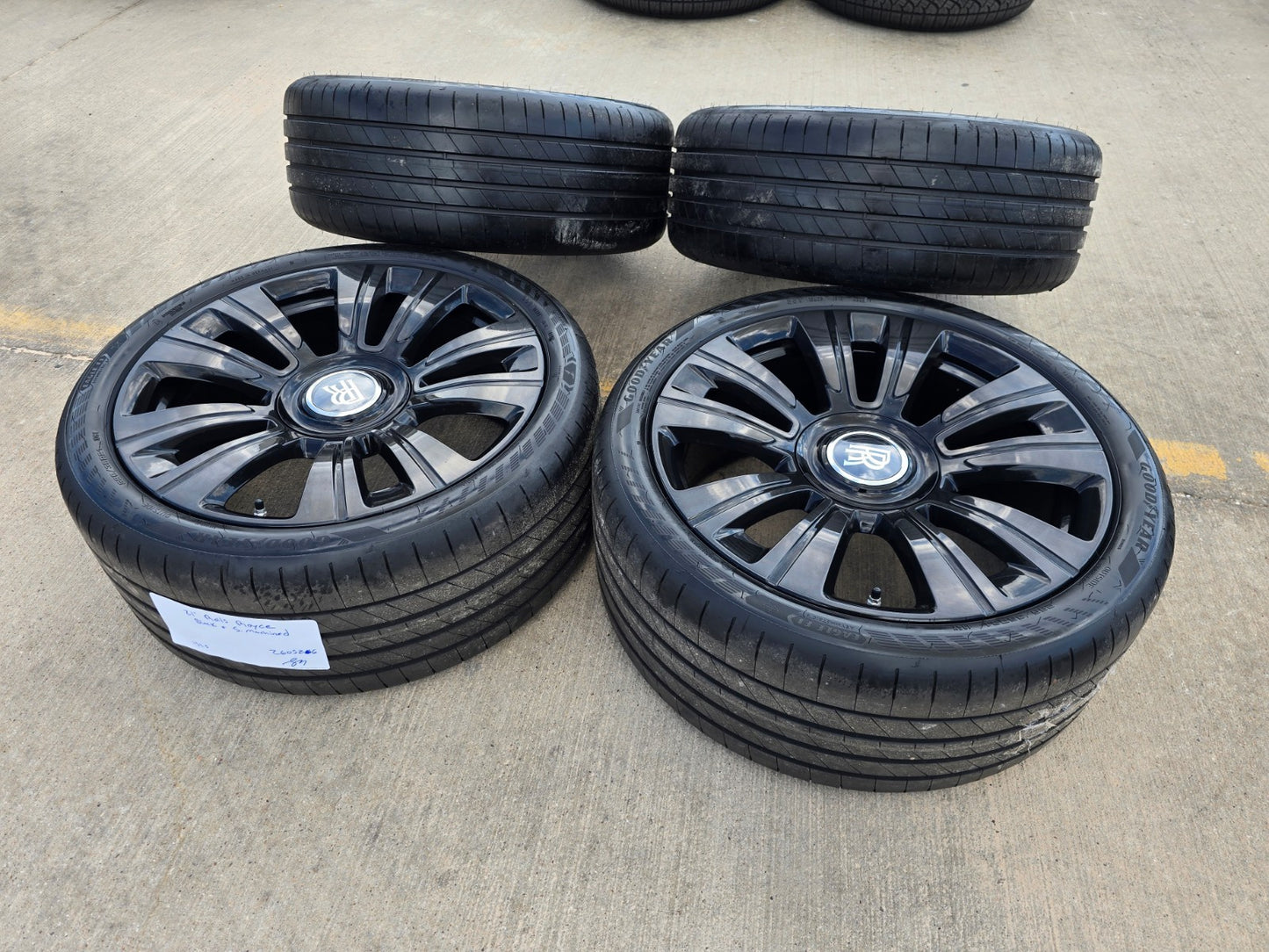 21" Rolls Royce Wraith Ghost Dawn SHADOW OEM black wheels rims 5x120 tires