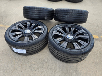 21" Rolls Royce Wraith Ghost Dawn SHADOW OEM black wheels rims 5x120 tires