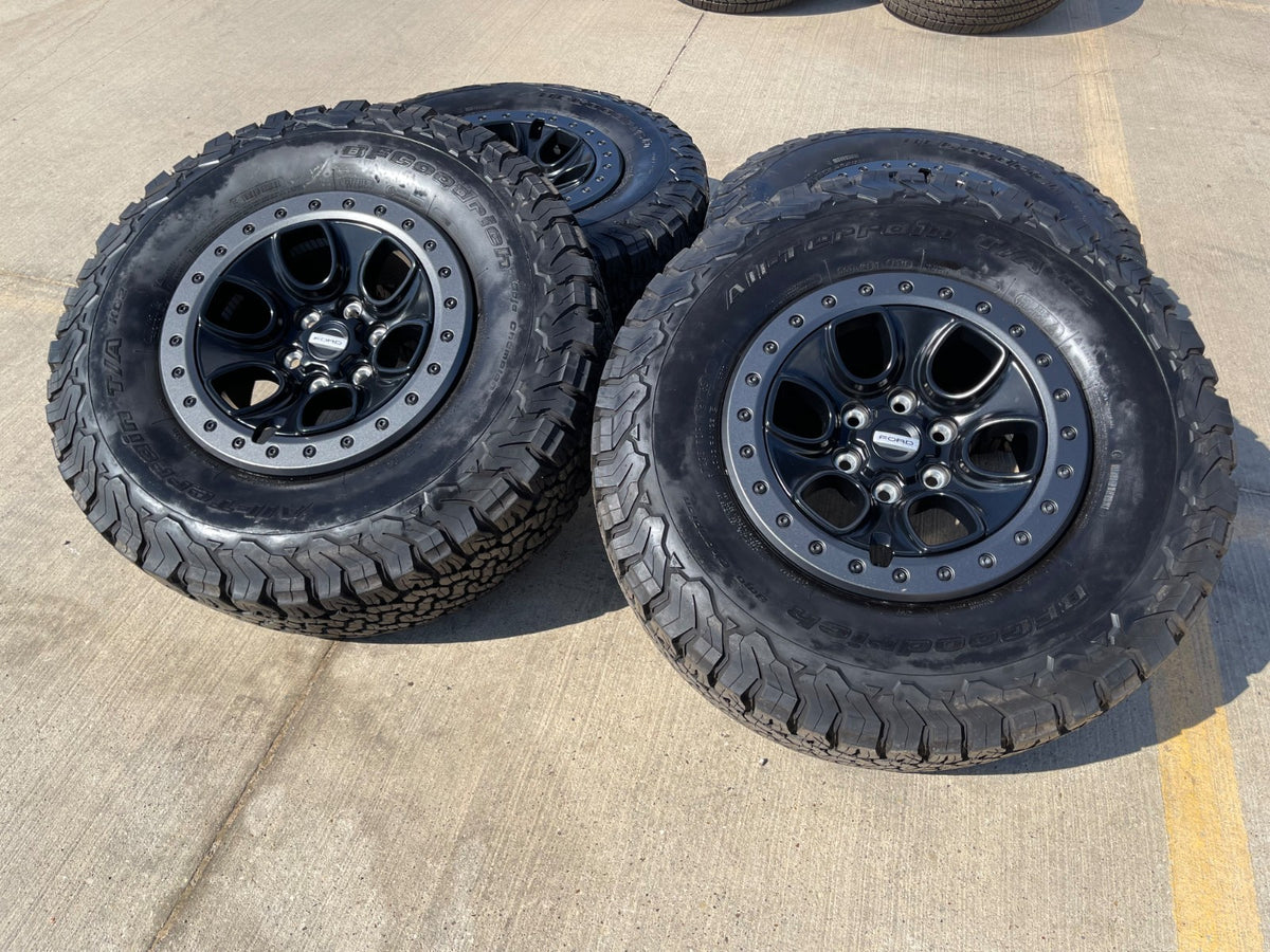 17" Ford F-150 Raptor OEM BEADLOCK rims wheels 10459 95210 SET BFG 33"