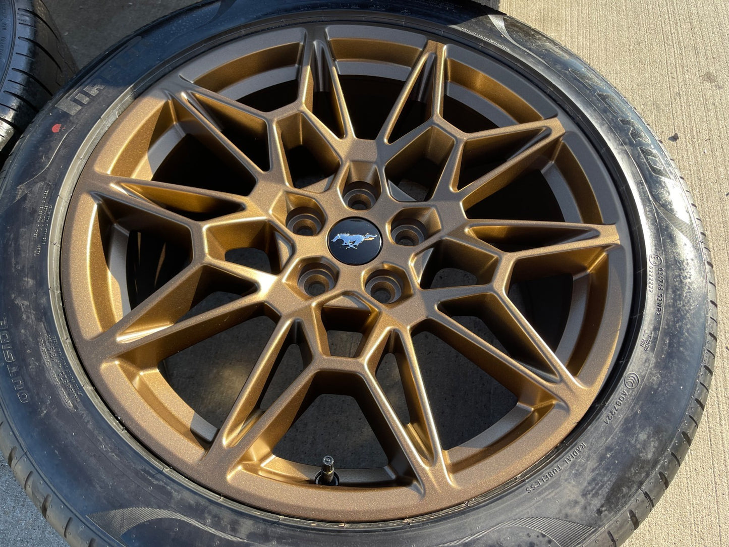 19" Ford Mustang GT Track Pack OEM 10600 10603 Bronze wheels rims 2025 2026 NEW