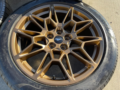 19" Ford Mustang GT Track Pack OEM 10600 10603 Bronze wheels rims 2025 2026 NEW