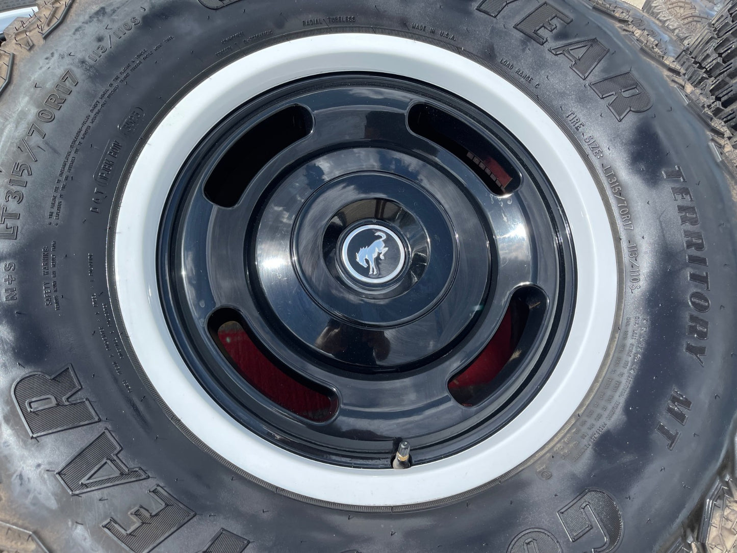 17" Ford Bronco HERITAGE Edition wheels rims SET white GOODYEAR 35"
