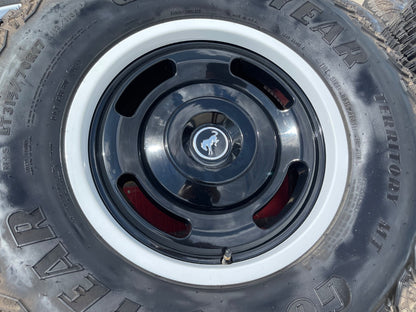 17" Ford Bronco HERITAGE Edition wheels rims SET white GOODYEAR 35"