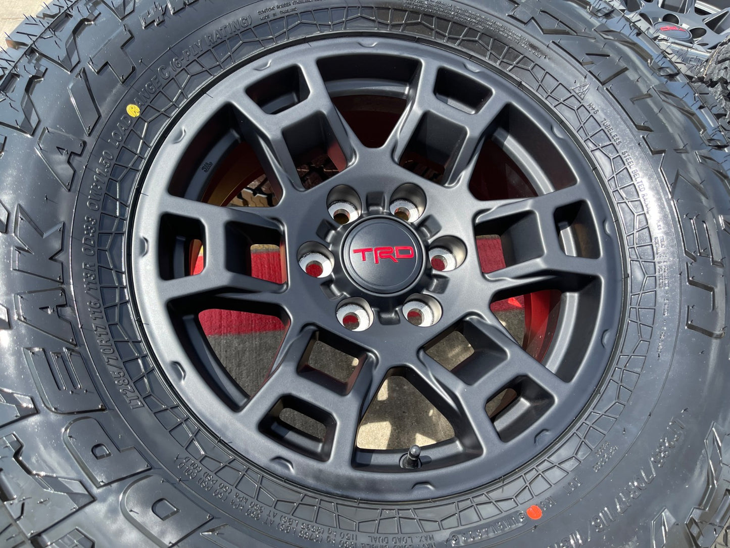 17" Toyota Tacoma TRD 4Runner OEM wheels rims SET black FJ FALKEN A/T4 33" NEW