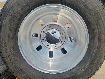 18" GMC Sierra Chevy Silverado 3500 Dually rims wheels OEM 14127 14129 SET