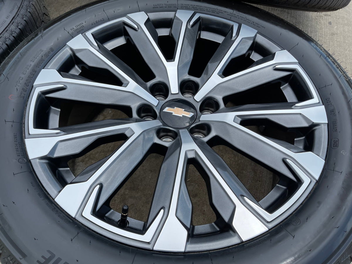 22" Chevy Tahoe Silverado Suburban OEM wheels rims 2023 2024 2025 2026 2027 NEW