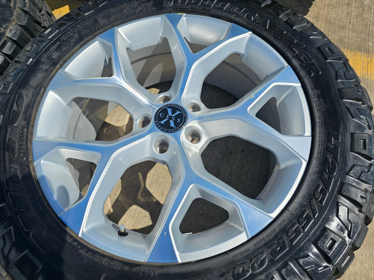 20x8.5 20" Xcess X05 Land Rover DEFENDER Range Rover wheels rims 5x120 5x4.75