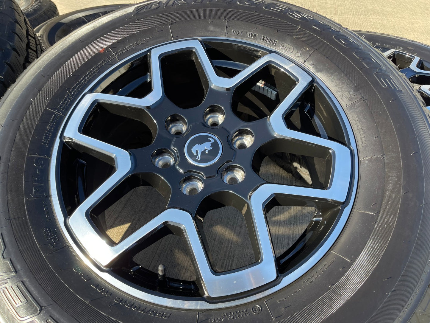 18" Ford Bronco wheels rims tires black 95213 Ranger 2023 2024 2025 2026 NEW
